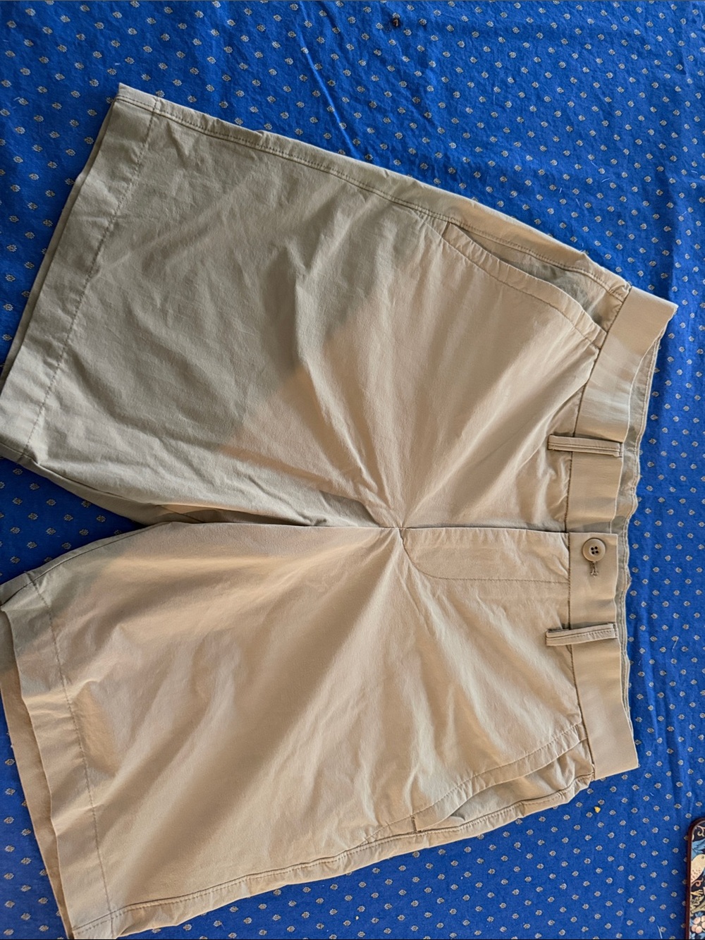 GAP Men's Beige Flat-Front Shorts